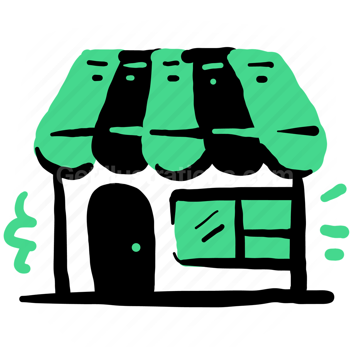 Shopping and Retail  illustration